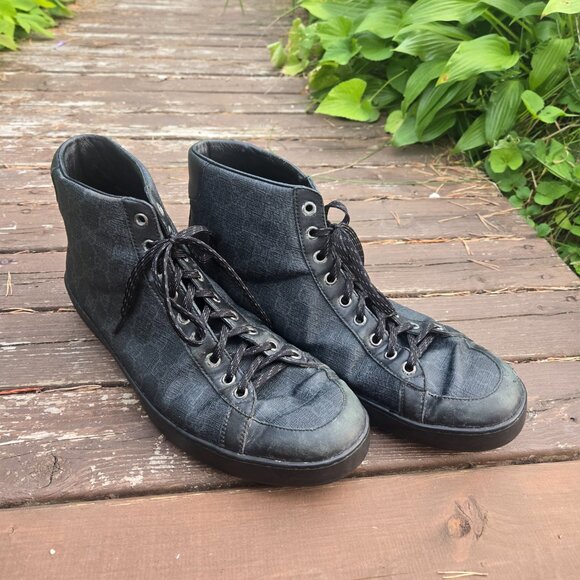 Gucci Brooklyn GG Hightop Mens Shoes - Picture 3 of 8